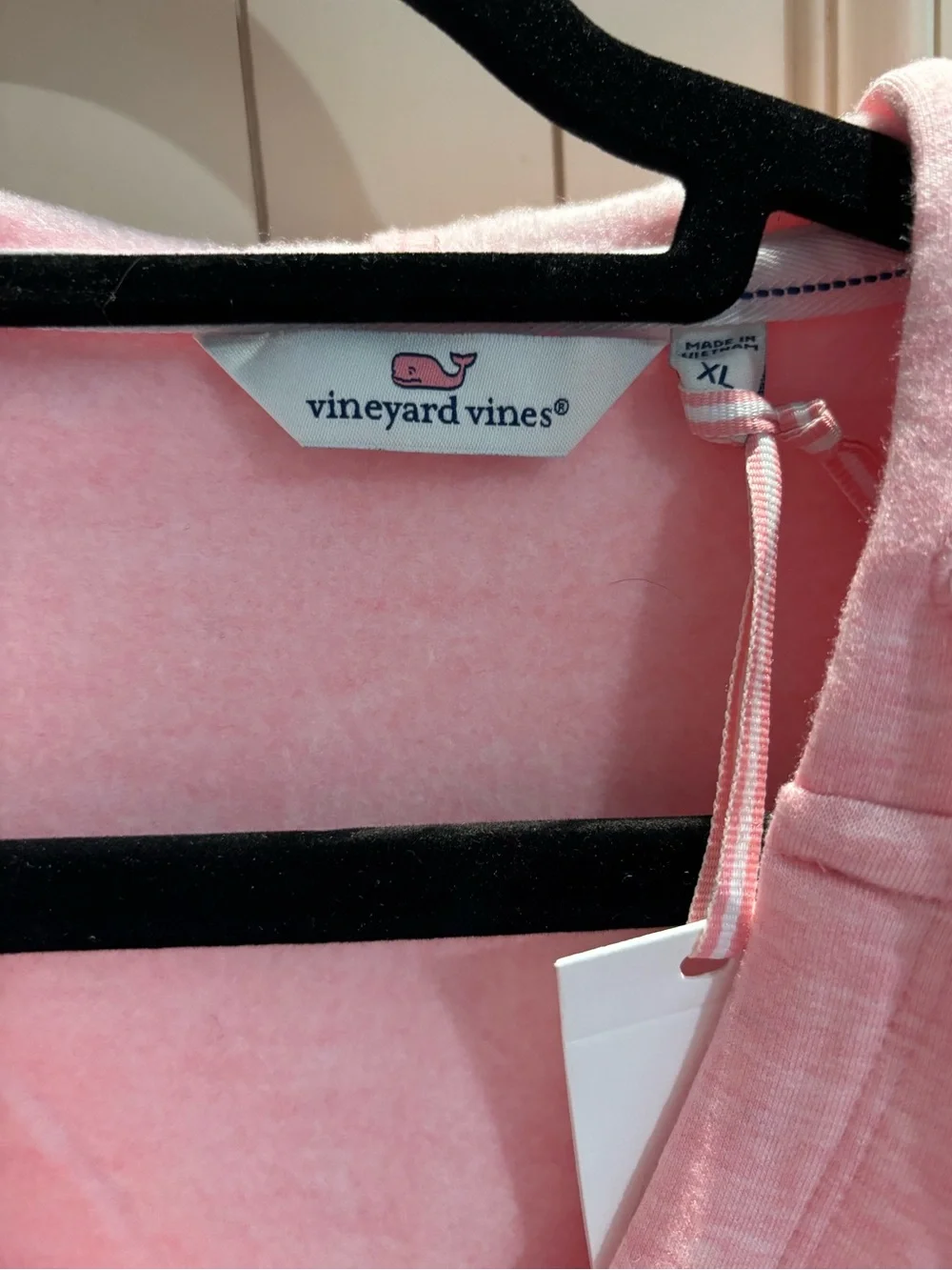 Vineyard Vines Flamingo Heather Pink Popover Hoodie - Picture 2 of 5